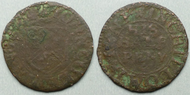 Chilham, John Coleman 1664 halfpenny N----